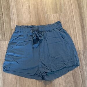 Pink Lily High Waist Blue Shorts